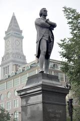 Statue of Samuel Adams in front of Faneuil Hall in Boston
