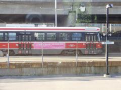 Toronto Transit Commission CLRV streetcar on 509 Harbourfront route near Exhibition Loop