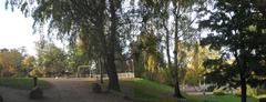 Kaisaniemi Park in Helsinki seen from Vuorikatu street