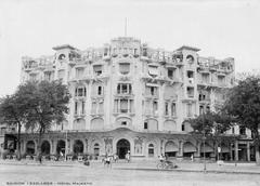 Historic Hôtel Majestic in Saigon photograph from the 1920s
