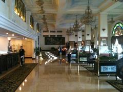 Majestic Hotel Saigon lobby interior with elegant decor and lighting