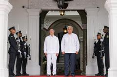 Private audience meeting between delegations of Colombia and Panama in Panama City on March 28, 2025