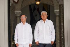 Private audience meeting between delegations of Colombia and Panama in Panama City on March 28, 2025