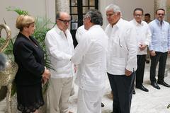 Private audience meeting between delegations of Colombia and Panama in Panama City on March 28, 2025