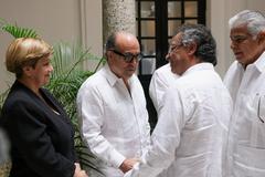 Private audience between delegation of Colombia and Panama in Panama City on March 28, 2025