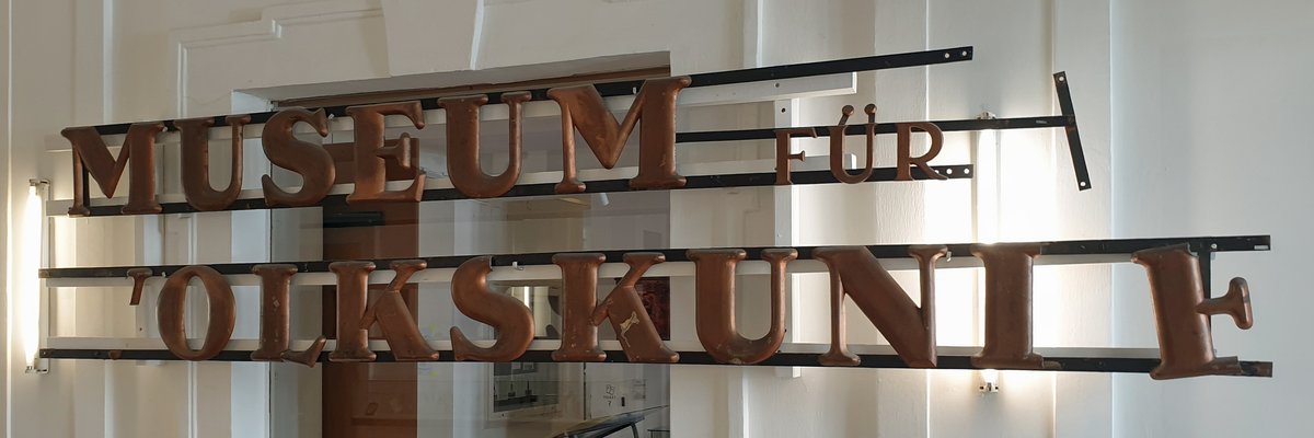 Interior sign of Volkskundemuseum Wien