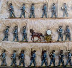 Jägermusik painted lead cast figurine from Vienna around 1895