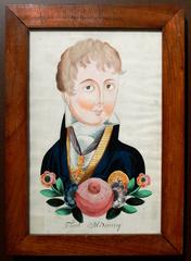 Portrait of Prince Metternich in gouache style