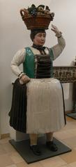 Antique Kachelofen stove Annamirl from Münzbach circa 1740 in Austrian Museum