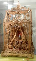 Monumental small artwork from linden wood depicting Emperor Karl I's accession to the throne in Hungary, 1916