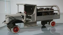 Vintage toy beer wagon from Vienna, 1929, handcrafted model
