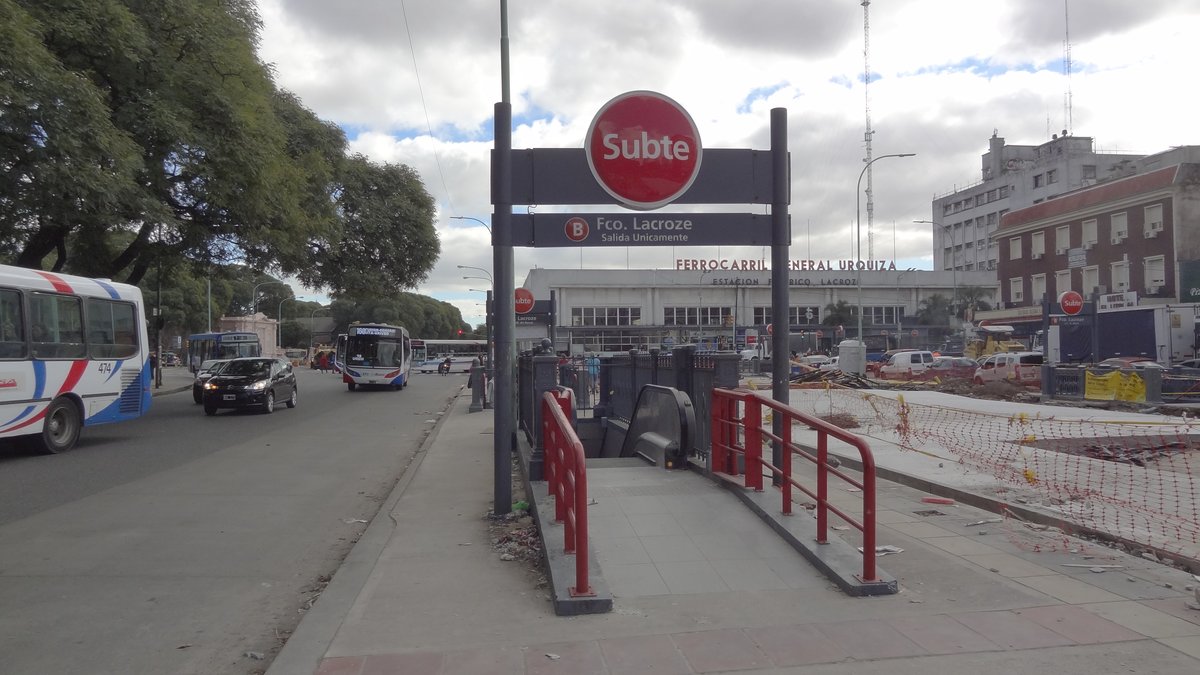 Entrance to Lacroze Station of Buenos Aires Metro
