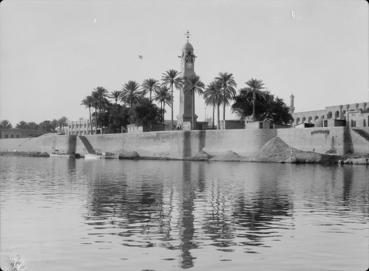 Qushla building on the Tigris River bank in Baghdad in 1932