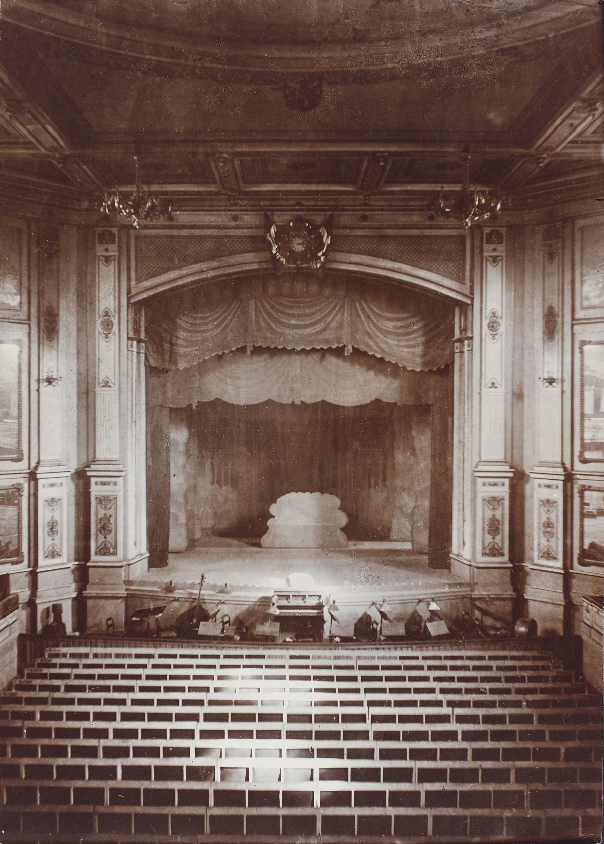 Historic Teatersalen in Casino theater circa 1880