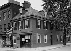 Flag House historic building at 844 East Pratt and Albemarle Streets Baltimore Maryland