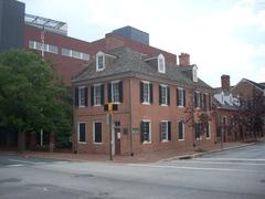 Flag House historic building at 844 East Pratt Street in Baltimore Maryland