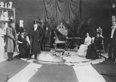 Lola Mora and Julio Argentino Roca after Queen Margarita's visit in Rome 1906