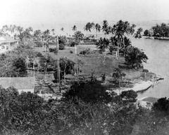 Fort Dallas at the mouth of the Miami River in Miami, Florida during the 1890s