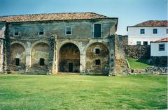 Fortaleza de Santa Cruz de Anhatomirim historic military barracks view on Anhatomirim Island in Santa Catarina Brazil
