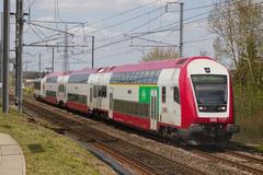 CFL Arlon to Luxembourg train passing through Hollerich station
