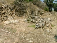 Strategeion ancient building in the Agora of Athens Greece