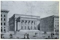 Historical drawing of Le Grand Théâtre de Marseille in 1813