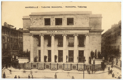 Postcard depicting the Opéra Municipal de Marseille
