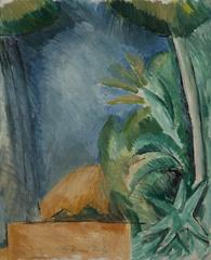 Colorful oil painting of the landscape of l'Estaque by Raoul Dufy