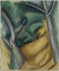 Painting of trees at L'Estaque by Raoul Dufy