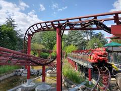Decorative dragon sculpture at Jardin d'Acclimatation in Paris