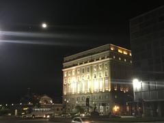 Night view of Centro Cultural Banco do Brasil (CCBB) Rio de Janeiro with illuminated historic architecture