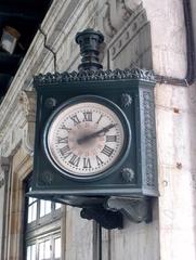 Clock at FEVE Station Bilbao-Concordia in Bilbao, Basque Country, Spain