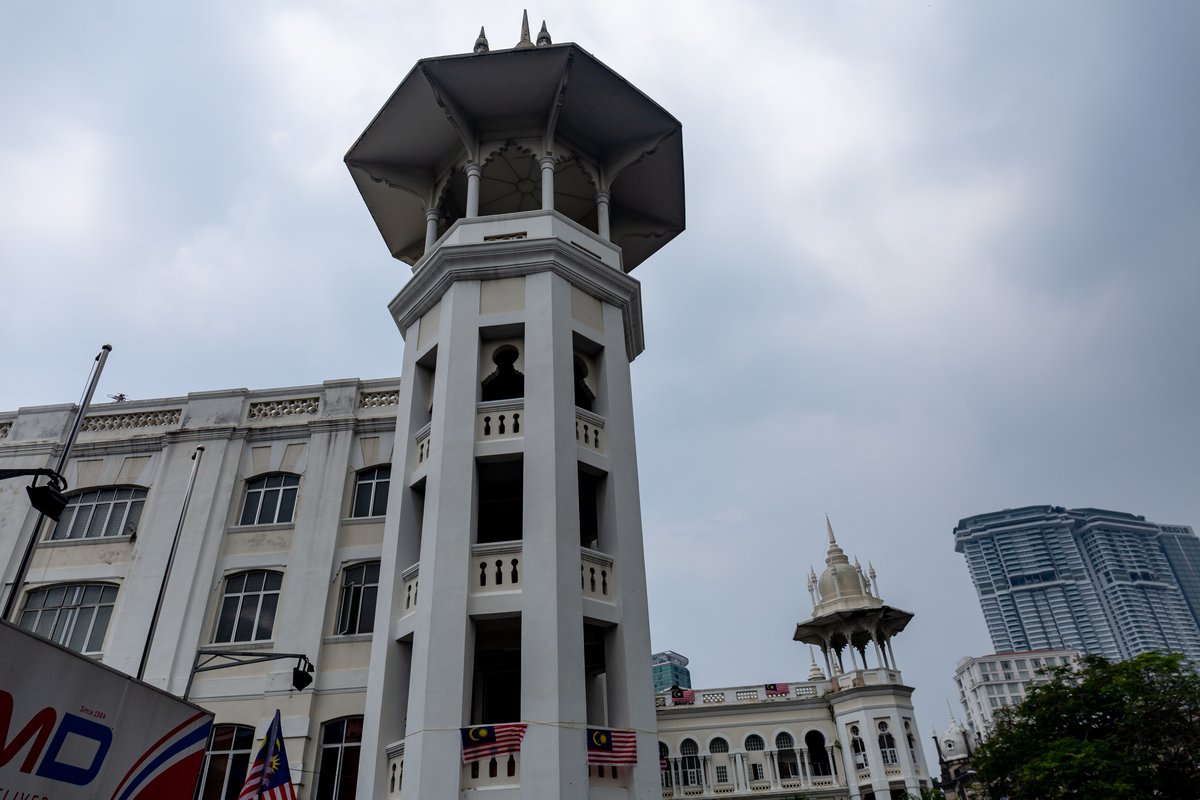 Kuala Lumpur Railway Station building with Moorish architecture