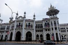 Kuala Lumpur Railway Station exterior view with colonial architecture
