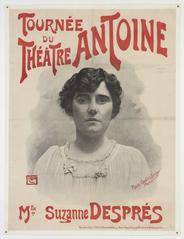 Theatre Antoine poster featuring Mlle Suzanne Desprès in Paris
