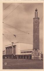 Historic image of Le Havre train station in France early 20th century