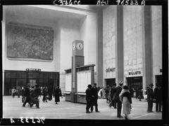 Inauguration of the new train station in Le Havre with officials Dautry and Meyer in 1932