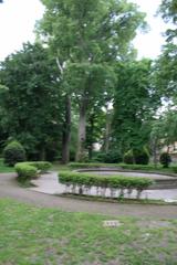 Fountain in Park Savorgnan in Venice