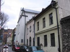 Isaac Jakubowicz Synagogue in Krakow exterior facade with historic architecture
