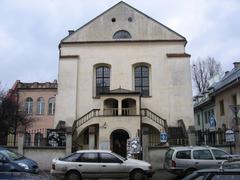 Isaac Jakubowicz Synagogue in Krakow winter scene
