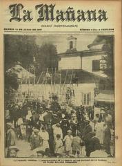 Historic crowd scene near San Antonio de la Florida hermitage during the first verbena festival in 1917
