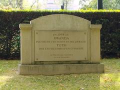 Memorial to the victims of the Rwandan genocide at Père-Lachaise Cemetery in Paris