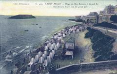Colorized postcard of Saint-Malo, Ille-et-Vilaine, France, before 1914