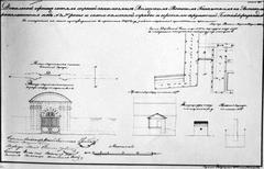 Historic view of the Sapieha Palace in Antokal, Vilnia, 1840