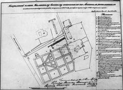 1840 engraving of the Sapieha Palace in Antokol, Vilnius