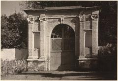 Historical palace gate of Sapieha in Antokal, Vilnia, 1924