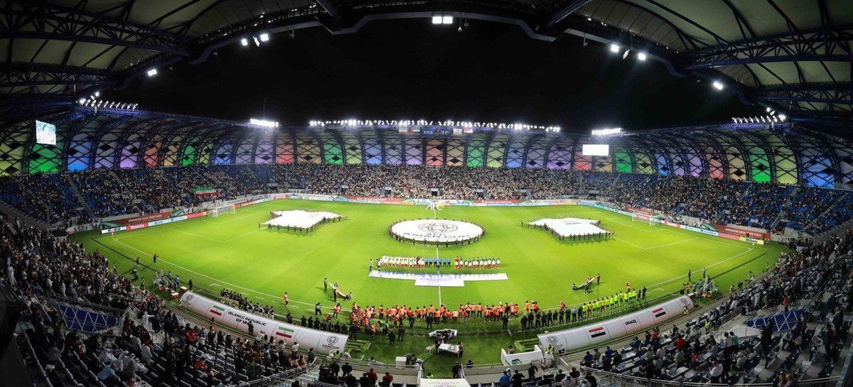 Al-Maktoum Stadium in Dubai during Iran & Iraq match 2019 AFC Asian Cup