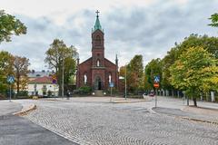 Saint Henry's Cathedral in Helsinki under blue sky