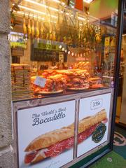 Traditional shops in Bilbao Casco Viejo old town