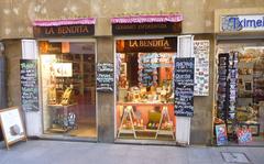 Street with shops in Casco Viejo, Bilbao
